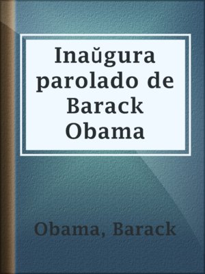 cover image of Inaŭgura parolado de Barack Obama